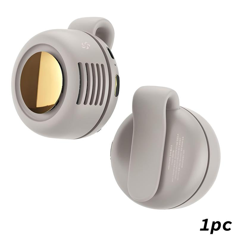Portable Silent Mini Bladeless Fan, Electric Clip on Fan for Shirt, 3-Speed Waist Fan, Personal Fan, Rotating Body Fan Suitable for Outdoor Travel, Office, Sports, Summer Gifts for Friend