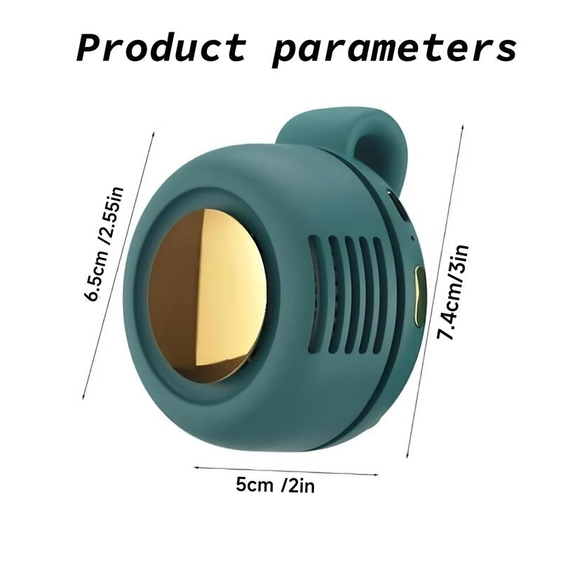 Portable Silent Mini Bladeless Fan, Electric Clip on Fan for Shirt, 3-Speed Waist Fan, Personal Fan, Rotating Body Fan Suitable for Outdoor Travel, Office, Sports, Summer Gifts for Friend