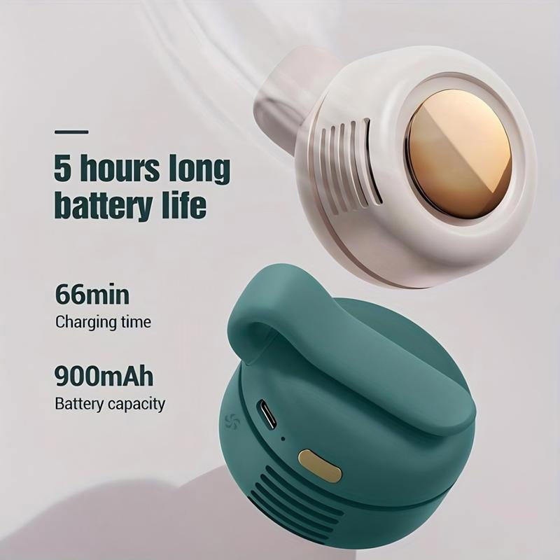 Portable Silent Mini Bladeless Fan, Electric Clip on Fan for Shirt, 3-Speed Waist Fan, Personal Fan, Rotating Body Fan Suitable for Outdoor Travel, Office, Sports, Summer Gifts for Friend